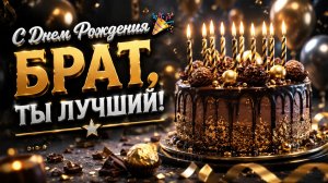 С днем рождения, брат! Красивое видео с днём рождения. Музыкальная открытка брату!