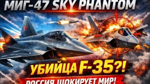 «МИГ-47 Sky Phantom — Россия шокирует мир новым истребителем F-35 Killer!»