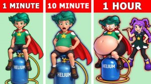 РОРИ С ГЕЛИЕМ спустя 1 СЕКУНДУ vs 1 МИНУТУ vs 1 ЧАС в Майнкрафте!!! Поппи Плейтайм