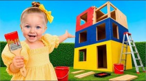 Цветной Отель Евы! Челлендж: Строим и Украшаем Комнаты!