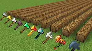 какой топор быстрее в МАЙНКРАФТЕ？