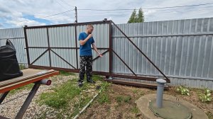 Установка автоматики откатных ворот без опыта
