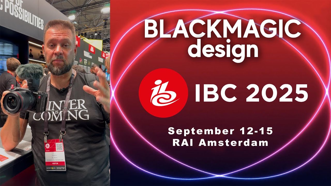 IBC 2025 - Blackmagic Design. Любимые камеры, Davinci Resolve и ProDock для iPhone 17! смотреть онлайн