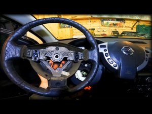 Как снять/разобрать руль Nissan Qashqai 2006-2010год