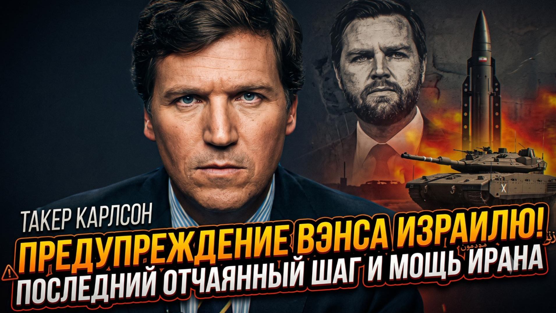 👀Такер Карлсон | «Они проигрывают»: Джей Ди Вэнс предупреждает Израиль. Иран наступает. Сенсация! смотреть онлайн