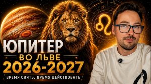 ЮПИТЕР ВО ЛЬВЕ 2026-2027, ПОЛНОЕ ЗНАЧЕНИЕ И ГОРОСКОП ДЛЯ ЗНАКОВ ЗОДИАКА
