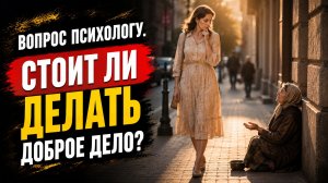 Стоит ли делать доброе дело, если у него возникают негативные последствия