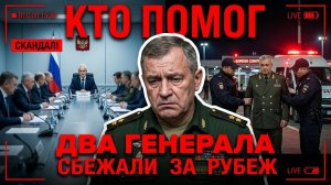 В ИТОГЕ СКРЫЛИСЬ: ДВА ГЕНЕРАЛА СБЕЖАЛИ ЗА РУБЕЖ — ТРЕТЬЕГО ДЕРЖАТ ПОД ОХРАНОЙ