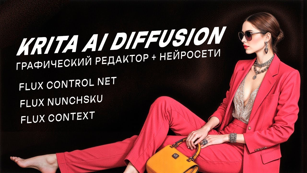 Krita Ai Diffusion. Интеграция Stable Diffusion, Flux, Flux Control net в графический редактор смотреть онлайн