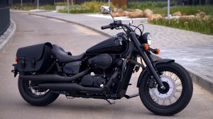 2016 Honda Shadow Phantom (Matte Black) • VT 750 • Modified Stock Exhaust • Saddlebags | Quick Tour