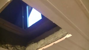Отделка парной , вырез в потолке для монтажа ППУ.
