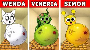 Кто 💥ЛОПНЕТ Первым: ВЕНДА vs ВИНЕРИЯ vs СИМОН в Майнкрафте??? Спрунки