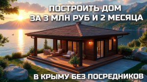 ПОСТРОИТЬ СВОЙ ДОМ ЗА 3 МИЛЛИОНА И 2 МЕСЯЦА В КРЫМУ