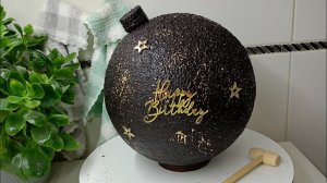 ТОРТ БОМБА 💣 Темперирование шоколада🍫 Покрытие велюром без краскопульта. МК ТОРТ-ШАР