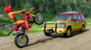 Аварии на мотоциклах #1 - BeamNG DRIVE