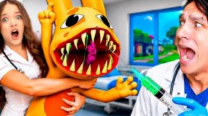 А ОН ТОЧНО НЕ КУСАЕТСЯ?!😱 МЫ С ЖЕНОЙ ЛЕЧИМ ЖИВОТНЫХ ОТ АНОМАЛИЙ В ROBLOX