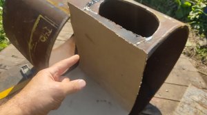 Подовая печь в баню из 530 трубы 2#
