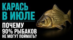 КАРАСЬ В ИЮЛЕ, ПОЧЕМУ 90% РЫБАКОВ ВОЗВРАЩАЮТЬСЯ БЕЗ УЛОВА