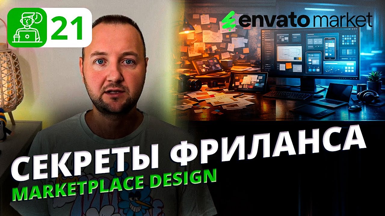 Как делать дизайн digital продуктов для продаж на маркетплейсах (Envato, ThemeForest) смотреть онлайн