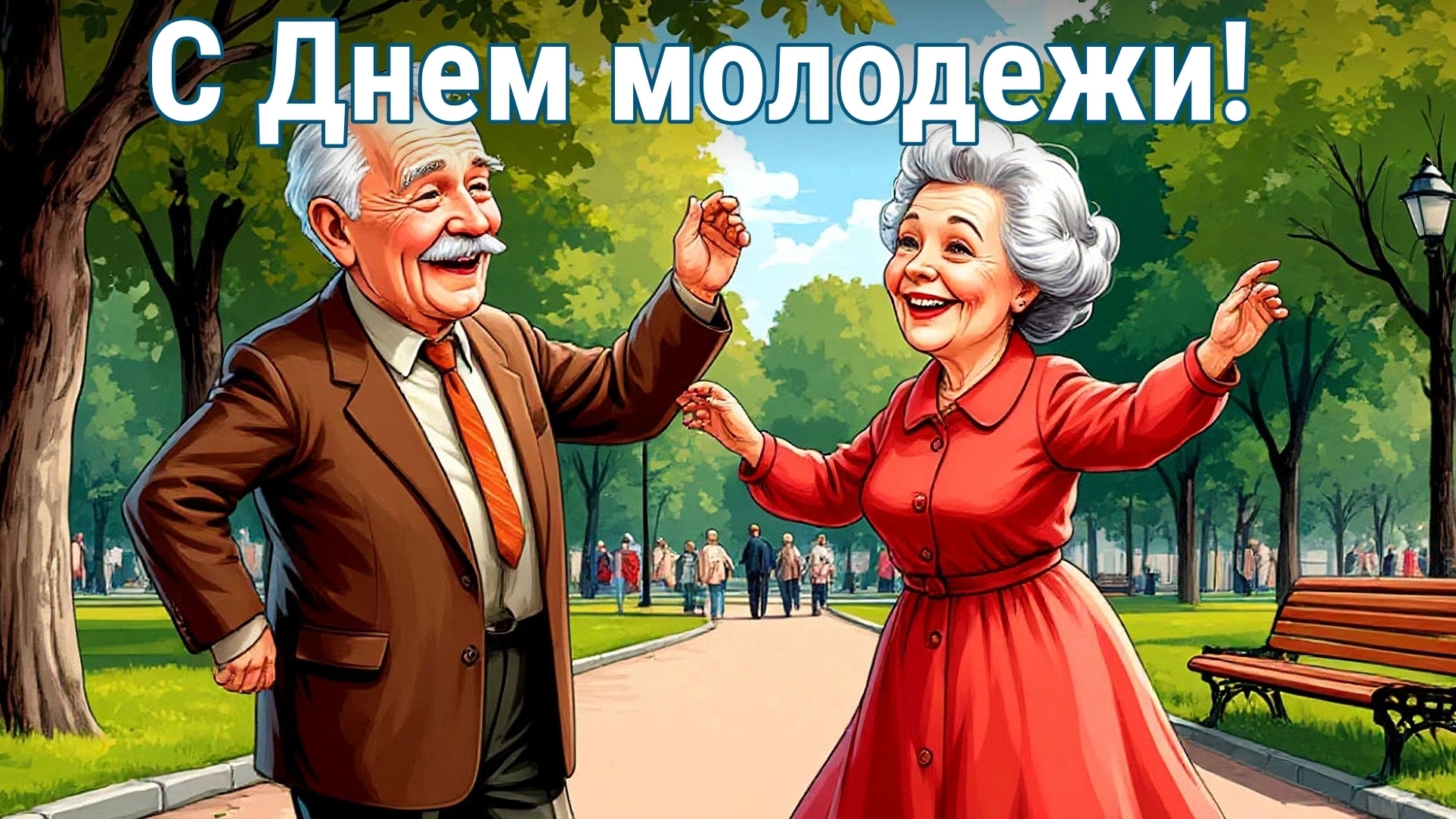 С днём молодежи. Самая лучшая музыкальная открытка. смотреть онлайн