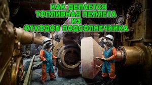 Как делается топливная пеллета из отходов подсолнечника. #топливнаяпеллета