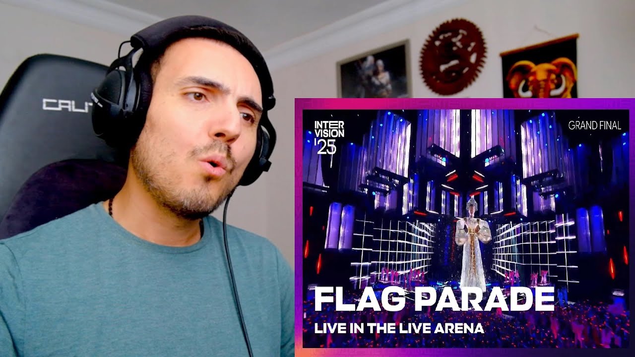 Парад флага Интервидение 2025 The Flag Parade of Intervision '25 in Moscow Reaction смотреть онлайн