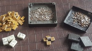 Радиодетали с содержанием драгоценных металлов на плате АТС E5PQAKZAAA #PALLADIUM #GOLD #PLATINUM