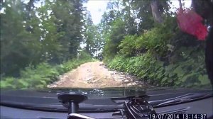 Пройденный грунтовый участок на пути к плато Бамбояшта