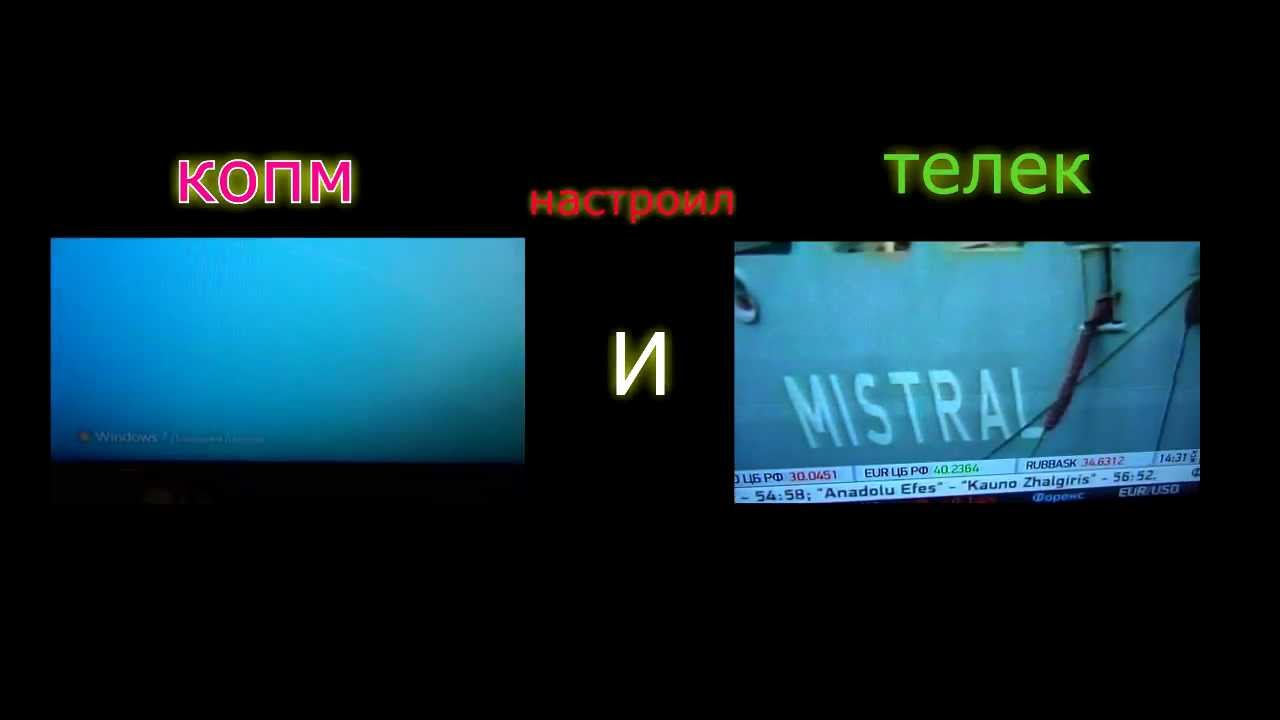Коротко:комп к телеку через HDMI смотреть онлайн