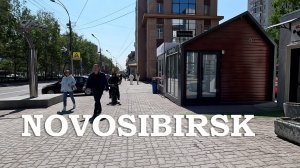 Novosibirsk - Walking tour city center - Russia / Новосибирск  4К