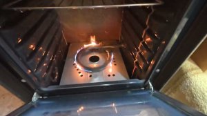Газовое отопление в автодом, с водяным контуром, из газовой плиты.