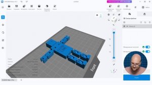 Базовые настройки для 3D печати на фотополимерном принтере и ориентирование модели на столе