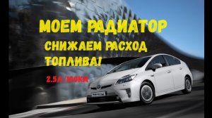 Чистка радиатора без снятия Toyota Prius 30