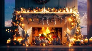 Рождественский камин 🔥 Реалистичный треск дров | Christmas Fireplace Sounds