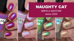 NAUGHTY CAT июнь 2026 || ВИНО и ЗАКУСКИ || обычные лаки для ногтей