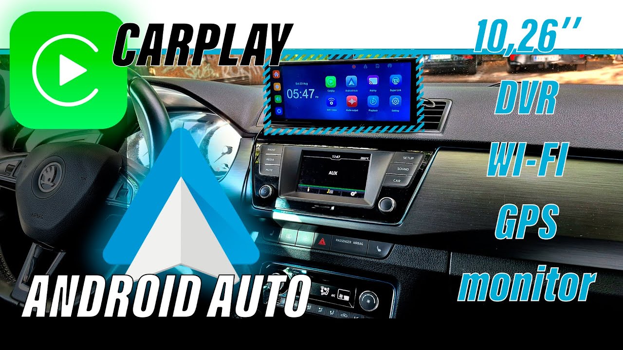 Тестирую Лучший 10,26'' DVR CarPlay Android Auto WiFi GPS Монитор + Видеорегистратор 2 Камеры | 2025 смотреть онлайн
