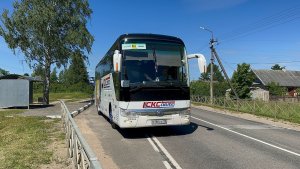 Автобус Yutong ZK6122H9 №М180СХ в Павах, июнь 2026 года