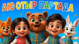 Аю отыр партада | Казакша мультфильм | Мультик | Аю әні | Балалар әндері | Мультики