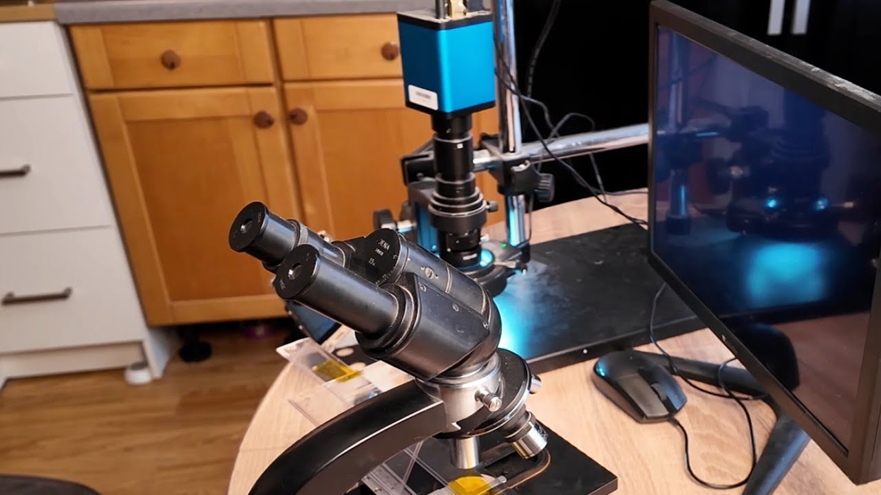 Сравнение оптический VS цифровой микроскоп EAKINS Industrial Microscope VS optical microscope смотреть онлайн