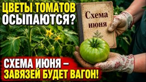 ЦВЕТЫ ТОМАТОВ ОСЫПАЮТСЯ В ИЮНЕ? / 3 ФАЗЫ — 3 ПОДКОРМКИ: ЗАВЯЗИ ЛЕПЯТСЯ ГРОЗДЯМИ!