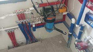 Котельная Baxi Luna3 и бойлер косвенного нагрева Ferroli, комбинированный узел тёплого пола Jh1039