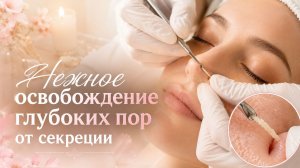 Мягкая экстракция глубоких пробок и закрытых комедонов с полным очищением