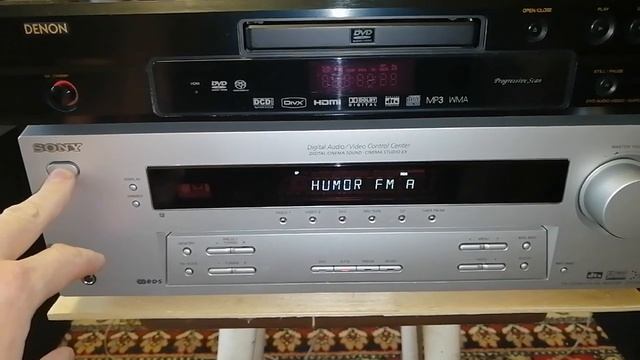 Sony STR-DE495 Сброс настроек на заводские. Factory reset. смотреть онлайн