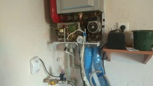 Как подключить двухконтурный газовый котел своими руками! Перенос монитор котла в другой дом!!!
