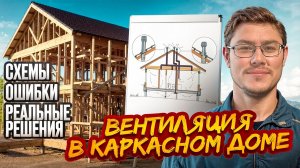 ✅ ВЕНТИЛЯЦИЯ В КАРКАСНОМ ДОМЕ/СХЕМЫ/ОШИБКИ/РЕШЕНИЯ