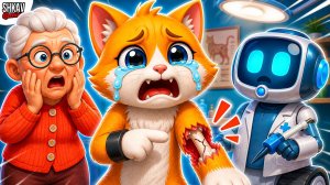 КОТ СЛОМАЛ ЛАПУ! Спасёт ли его КОСМО?! I Am Cat VR / Часть 76