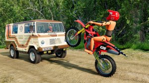 Аварии на мотоциклах #2 - BeamNG DRIVE