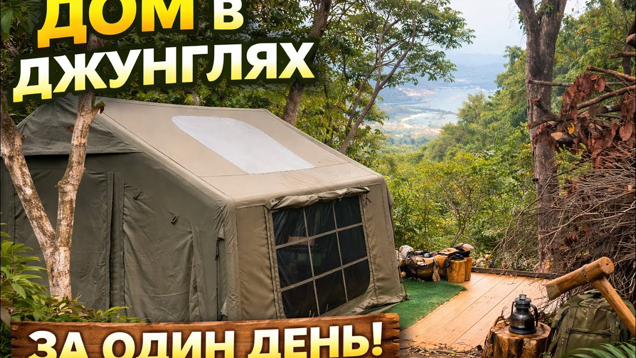 Дом в джунглях за один день | Построила сама! смотреть онлайн