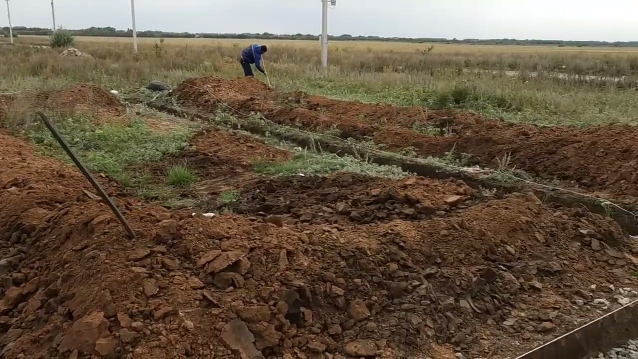 Как копать траншею под фундамент смотреть онлайн