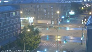 Веб Камера Новосибирск, Перекрёсток ул. Крылова - Красный Проспект 5 минут